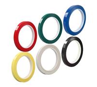 VINTORKY 6pièces Autocollants De Doigt Pour Violon Et Violoncelle Ruban Adhésif Pour Touche Guide Pratique Pour Débutants Facile à Appliquer Retirer Blanc Rouge Vert Noir Bleu Jaune