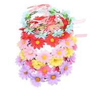 VINTORKY 6Pièces Couronne de Fleurs Marguerite Bandeau Mariage Vintage Accessoire de Élégant pour Fêtes