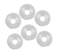 VINTORKY 6pièces Support pour Bougies De Gouttes De Cire Porte-Cierge Décoratif Attrape-Gouttes Transparent pour Bougeoirs