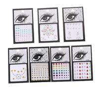 VINTORKY 7ensembles Gemmes Adhésives Pour Visage Autocollants De Bijoux Pour Cosplay Et Festivals Décorations Éblouissantes Pour Maquillage Et Événements Spéciaux