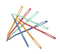 VINTORKY 8 pièces Lot de Aiguilles à Repriser Aluminium Anti- Aiguilles à Tricoter Courbées avec Grand Chas Outils Durables pour Couture et Tricot Adaptées Débutants