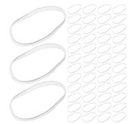 VINTORKY 900 élastiques à cheveux transparents : petits élastiques en plastique pour tresses - Mini noirs en plastique pour coiffures de fête, d'école et de les jours