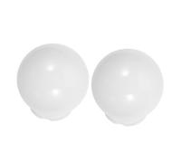 VINTORKY Abat-jour globe blanc 2 pièces en PMMA pour éclairage extérieur, adapté aux lampadaires de rue et ambiance jardin