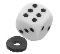 VINTORKY Accessoire de Support de Cymbale Ronde 30mm, Rond Blanc Noir | Patin Épaissi, Repères Directionnels, Plastique Métal Caoutchouc, pour Cours et Concerts, Deux Supports