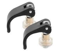 VINTORKY Accessoire Essentiel pour Bâton de Randonnée Noir, Lot de 2 Clips de Fixation Externes en Nylon pour Trekking et Alpinisme, Stabilité Renforcée en Plein Air