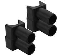 VINTORKY Accessoires pour Fauteuils Roulants 4pcs Supports de Rail en Plastique Noir de U, Installation Facile pour Minimiser L'usure du Cadre, Adaptés aux Fauteuils Roulants et Chaises