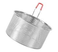 VINTORKY Acier Inoxydable Panier à Charbon de Bois 14cm, pour Barbecue | Allumage sur Cuisinière, Source de Chaleur Régulière, Poignée 16,5cm, Usage Intérieur et Pluie