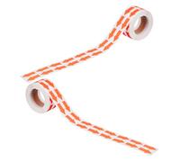 VINTORKY Autocollants Adhésifs Fluorescents en Papier Flèches Directionnelles, Design Fin, Application Polyvalente, 2 Rouleaux pour Signalisation Industrielle et Centres Commerciaux