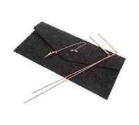 VINTORKY Baguette de Sourcier Laiton Résistante Corrosion avec Pochette en Feutre Légère pour Chasse aux Fantômes et Recherche Eau Souterraine