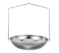 VINTORKY Balance alimentaire portable avec plateau en acier inoxydable et chaînes, accessoire de balance suspendue, pour peser café et fruits en contexte industriel