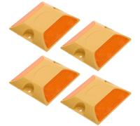 VINTORKY Balises d'allée 4pcs en Plastique Durable pour Voies Rapides et parkings, marquages Routiers Haute visibilité