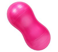 VINTORKY Ballon de Grossesse de Cacahuète 55X30 CM Rose Fuchsia PVC Épais Pompe pour Exercices de Fitness Prénatal et Massage Musculaire Ciblé