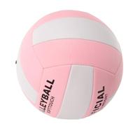 VINTORKY Ballon de Volley-Ball Gonflable Standard Taille 5 Mousse Souple Blanc Poudré 27 Équipement d'Entraînement Polyvalent pour Volley-Ball en Salle et Examen Sportif