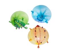 VINTORKY Ballon en TPR Gonflable Dinosaure 3pcs de Décompression Créatif Animal Soufflant pour Garçon et Filles et Fêtes Couleur Aléatoire Plusieurs Styles