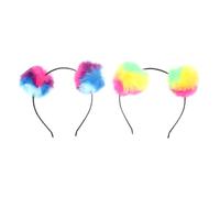 VINTORKY Bandeau Pelucheux Mignon Bandeau De Sudation Tendance Accessoire Pour Cheveux Épais Bouclés Cerceau Coloré Pour Cheveux De Fête