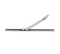 VINTORKY Barre de Sécurité pour Porte Coulissante en Acier Inoxydable 304 Argenté, Support de Vent et Verrou de Sécurité pour Fenêtre à Battant