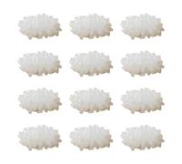 VINTORKY Barrettes à Cheveux Couleur Blanc Lot de 12 en Plastique Léger Jolies et Pratiques Forme Riz Accessoires de Coiffure pour Filles et Étudiantes