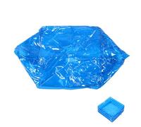 VINTORKY Bassin De Bain De Gonflable Portable Échelle Entrée Pliable Seau De Lavage Pour Piscine Spa Plage Bleu