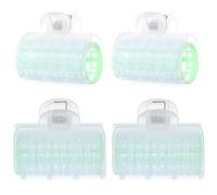 VINTORKY Bigoudis Auto-Agrippants 4 Pièces Grands pour Boucler Cheveux sans Chaleur, Faciles à Fixer, pour Frange Aérienne Naturelle, Accessoire Coiffure Maison pour Femmes