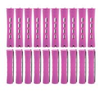 VINTORKY Bigoudis de Salon Pourpre Abs 20pcs Style Américain, Rouleaux Solides et Fixant les Cheveux Fermement pour Boucles Ondulées Faciles