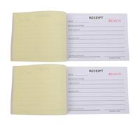 VINTORKY Bloc de Factures pour Petites Entreprises 2pcs Carnet de Reçus Numéroté en Papier pour Gestion Rapide des Achats et Solutions Polyvalentes Adapté aux Reçus de Paiement