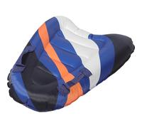 VINTORKY Bodyboard Gonflable Portable en PVC Noir Rayé, Planche de Surf pour Garçon et Filles et Adultes, Léger et Compact, Apprentissage Natation et Loisirs Nautiques en Plein Air