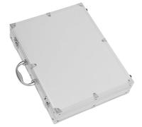 VINTORKY Boîte à Outils Portable, Verrouillable, en Alliage D’Aluminium | Ouverture Fluide, Poignée Intégrée, Usage Atelier et Maison, pour Vis et Remède, Coloris Argenté