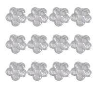 VINTORKY Boîte à Rouge à Lèvres Soi-même 12pcs en Plastique Léger, Forme Fleur Délicate, Facile à Utiliser pour Ombre à Paupières et Blush, Étui Pratique D'extérieur