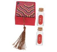 VINTORKY Boîte à Souvenirs de Bébé Porte-cordon Ombilical 1 Flacon Conservation Cheveux Fœtaux Coffret DIY Rouge pour -né Collection Mémoire Bébé