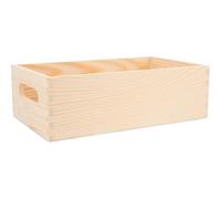 VINTORKY Boîte de Rangement Bois pour Bureau et Maison Petit Contenant Bois Massif pour Outils Objets Divers Étui de Bureau avec Poignée Boîte de Bricolage et Atelier Multifonctionnelle