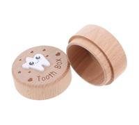 VINTORKY Boîte De Rangement Pour Première Dent Perdue Boîte En Bois Pour Fée Des Dents Pour Garçons Filles