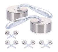 VINTORKY Bouchon de Bouteille en Acier Inoxydable Couvercle de Bouteille d'eau Réutilisable Argenté Poignée Corde Isolé Portable Sports et Activités de Plein Air