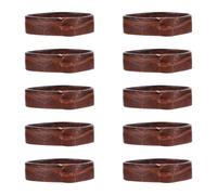 VINTORKY Boucle Souple en Cuir Marron pour Maintenir le Bracelet en Sécurité Poignet pour 10 Pièces Accessoire de Remplacement Fiable Bracelet de Montre 20mm