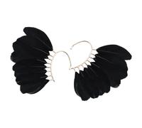 VINTORKY Boucles d'oreilles manchette en plume non percées, style tribal unique, alliage léger, port confortable, adaptées aux sorties en famille et entre amis