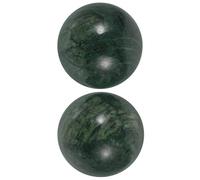 VINTORKY Boules de Massage en Jade Vert 2pcs pour Adultes Balle de Massage Manuelle Réutilisable des Mains pour Étirer Doigts Décoration Maison et Présent