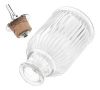 VINTORKY Bouteille à Cocktails Multifonction en Verre Bouchon en Liège 90 ML pour Bitters et Essences Amères, Flacon Compte-Gouttes pour Bar à Domicile