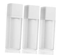 VINTORKY Bouteilles De Voyage Cosmétiques Sous Emballage 3 Pièces 30ml Carrées En Plastique Mat Portables Pour Soins De Voyage Distribution Liquide