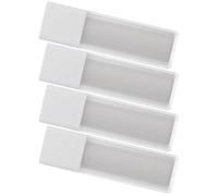 VINTORKY Bouteilles Pompe Airless 30 Ml 4 Pièces pour Crème et Lotion Cosmétiques Voyage Flacon Carré Givré Pratique