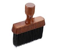 VINTORKY Brosse de Coiffure Plumeau pour Cheveux Cassés Manche en Bois Brosse de Nettoyage Professionnelle pour Salon Barbier Usage Coiffure Nuque et Contour des Oreilles