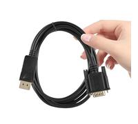 VINTORKY Câble vers Vga 1,8m en Cuivre pour Ordinateur et Projecteur | Vidéo Haute Définition, Connecte une Entrée Vga, Noir, Accessoire pour Écran de Bureau