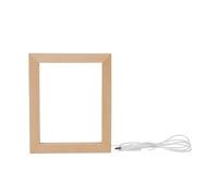 VINTORKY Cadre Photo Lumineux Led En Bois 17X13Cm Cadre Lumineux Photo Pour DéCoration Maison Bureau Ambiance Chaleureuse