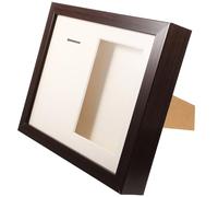 VINTORKY Cadre Photo Multifonctionnel pour Médailles et Bibelots Présentoir en Bois Chocolat de 25 CM, pour Exposer Médailles de Course et Souvenirs Familiaux