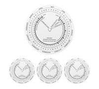 VINTORKY Calculateur de grossesse à roue (lot de 4), outil de suivi de la gestation avec indication des semaines, disque blanc en plastique, outil précis pour déterminer la date d'accouchement,