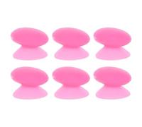 VINTORKY Capuchons en Silicone Anti-perte et Maintien Stable 6 Pièces pour Pinceaux à Lèvres Accessoires Rose pour Soin et Rangement de Pinceaux à Lèvres