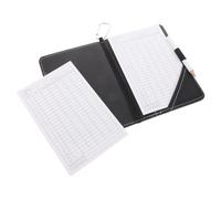 VINTORKY Carnet de Score de Golf en PU Noir Crayon, Accessoire Portable et Élégant pour Compétitions sur Parcours de Golf
