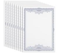 VINTORKY Certificat Papier Intérieur Vierge A4 Lot de 10 Feuilles pour Diplôme Scolaire et Lettre de Nomination