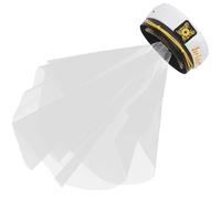 VINTORKY Chapeau Marin Blanc avec Voile Long pour Mariée, Tissu Confortable et Doux Peau, Accessoire Élégant pour Engagement et Shower de Mariage