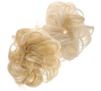 VINTORKY Chignons Postiches Bouclés pour Créer un Faux Petit en Fibre 2pcs Accessoires Cheveux Amis Peau Style Chic et Stylé pour Femmes