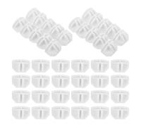 VINTORKY Connecteurs D'Étagères Modulaires 50 Pièces Plastique Blanc Durables Pour Systèmes De Rangement Cubiques Et Armoire