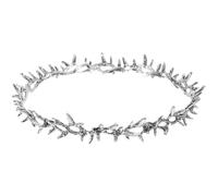 VINTORKY Couronne De Mariée En Métal Antique Argenté Taille Unique Serrage-tête Bijoux Pour Cheveux Femmes Et Filles Accessoires Pour Mariage Fête Bal